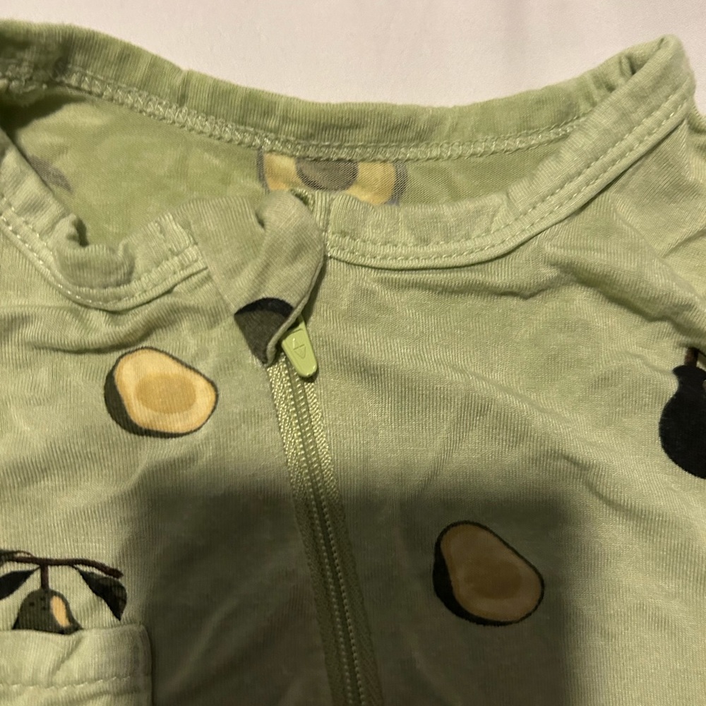 Avocado Print Green Onesie
